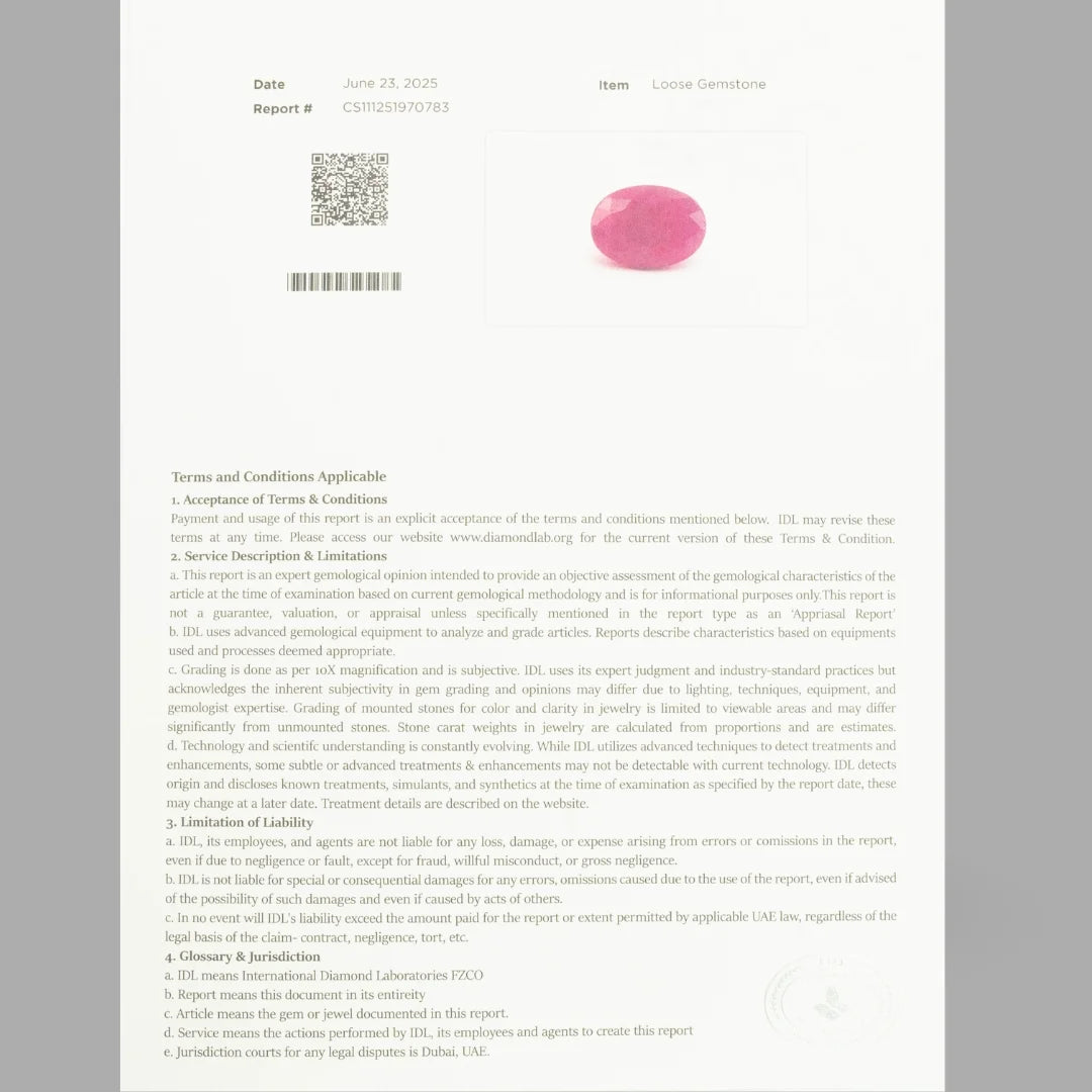 Natural Ruby Oval Mixed Cut - 7.24 Carats