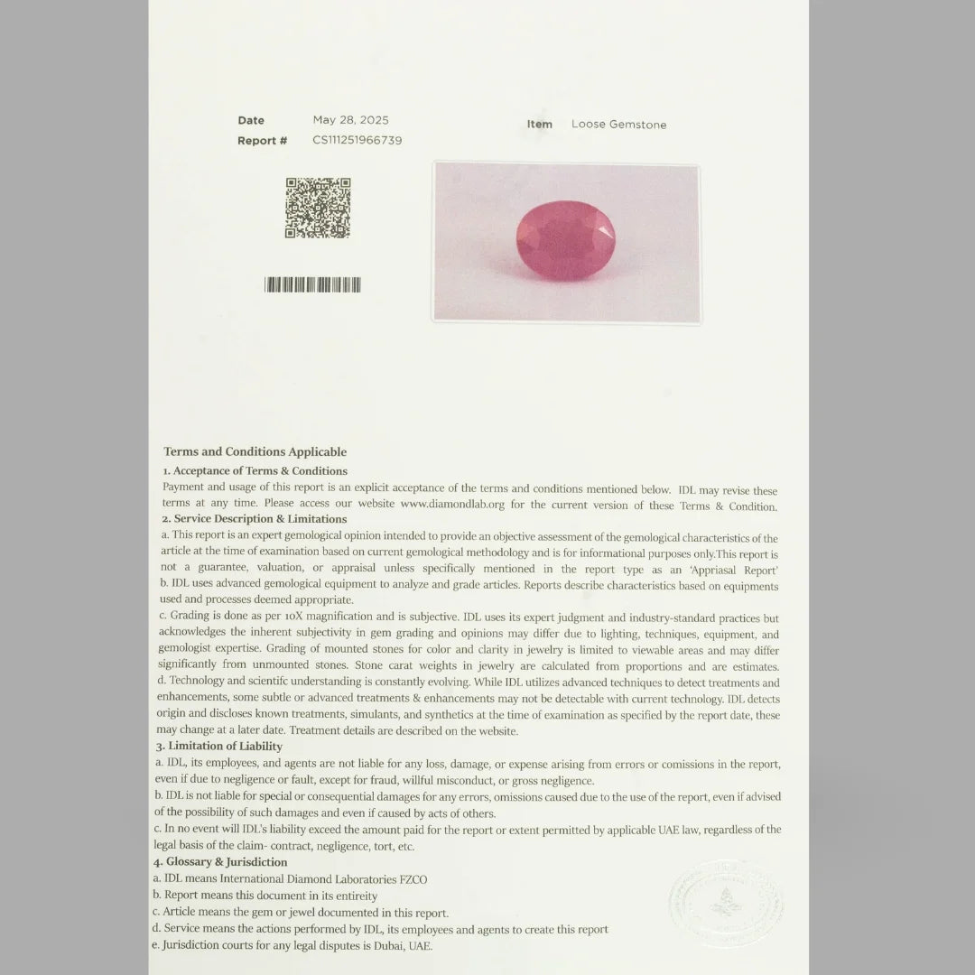 Natural Ruby Oval Mixed Cut - 8.42 Carats