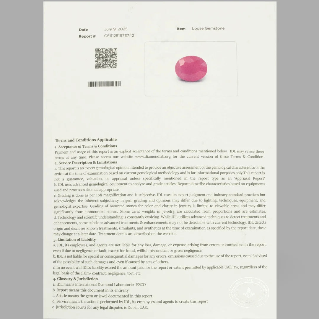 Natural Ruby Oval Mixed Cut - 8.51 Carats