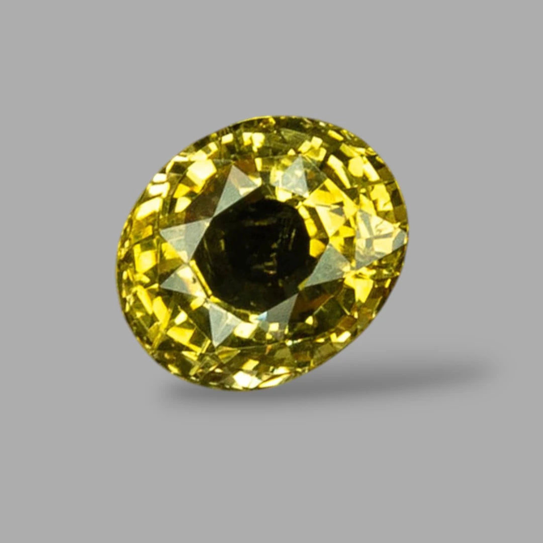 Natural Yellow Sapphire Oval Mixed Cut - 6.28 Carats