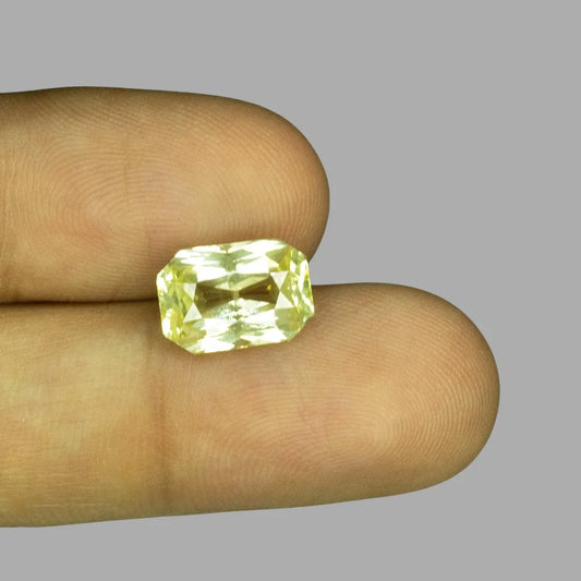 Natural Yellow Sapphire Octagonal Mixed Cut - 5.57 Carats