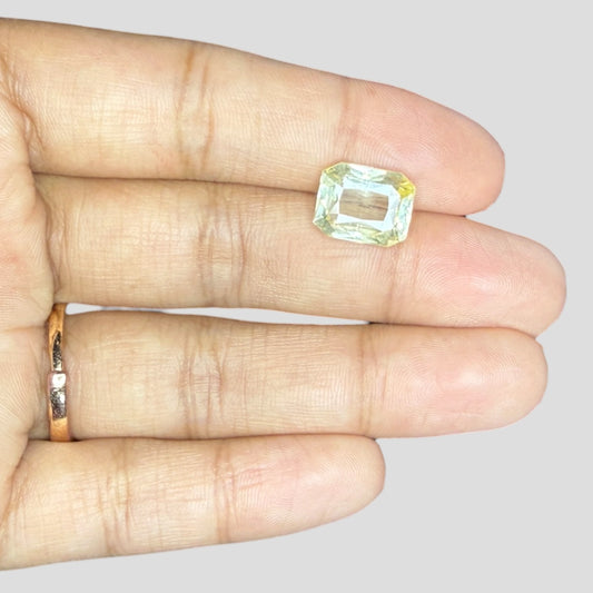 Natural Yellow Sapphire Octagonal Mixed Cut - 6.60 Carats