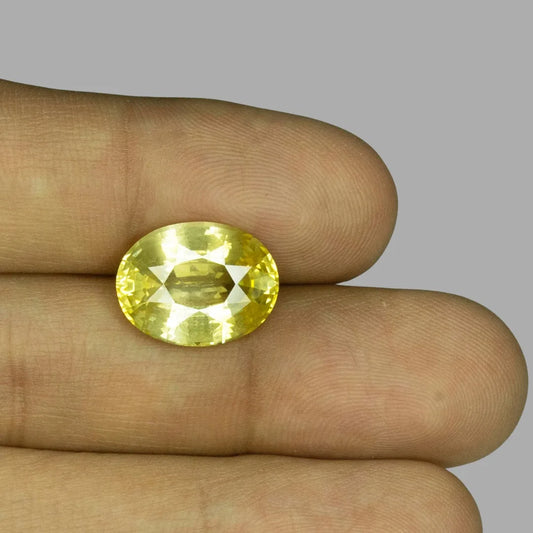 Natural Yellow Sapphire Oval Mixed Cut - 10.25 Carats