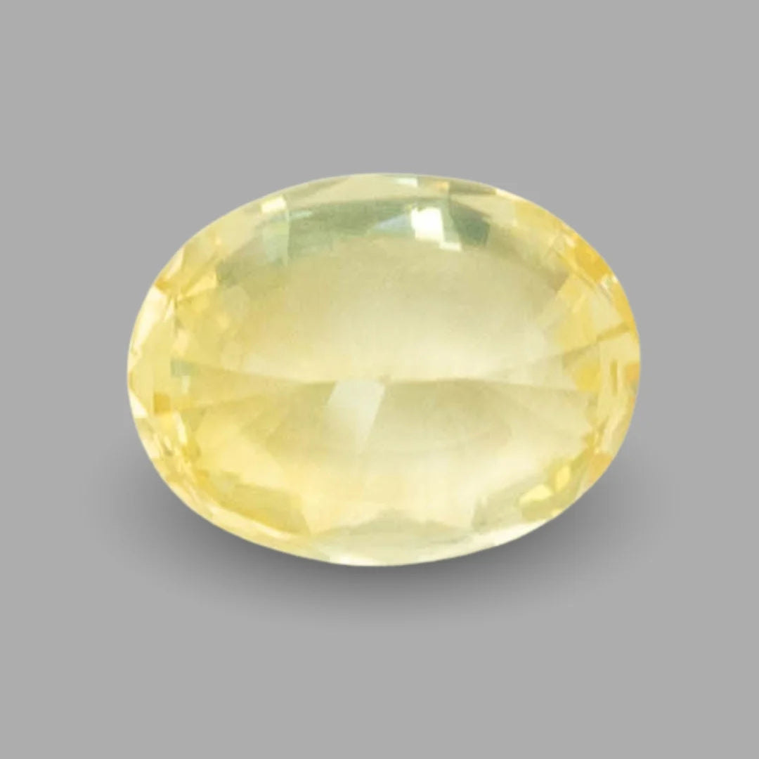 Natural Yellow Sapphire Oval Mixed Cut - 10.25 Carats