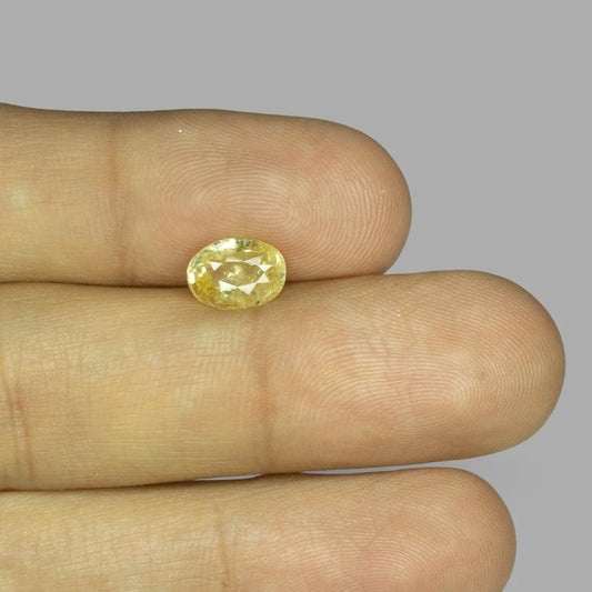 Natural Yellow Sapphire Oval Mixed Cut - 2.23 Carats