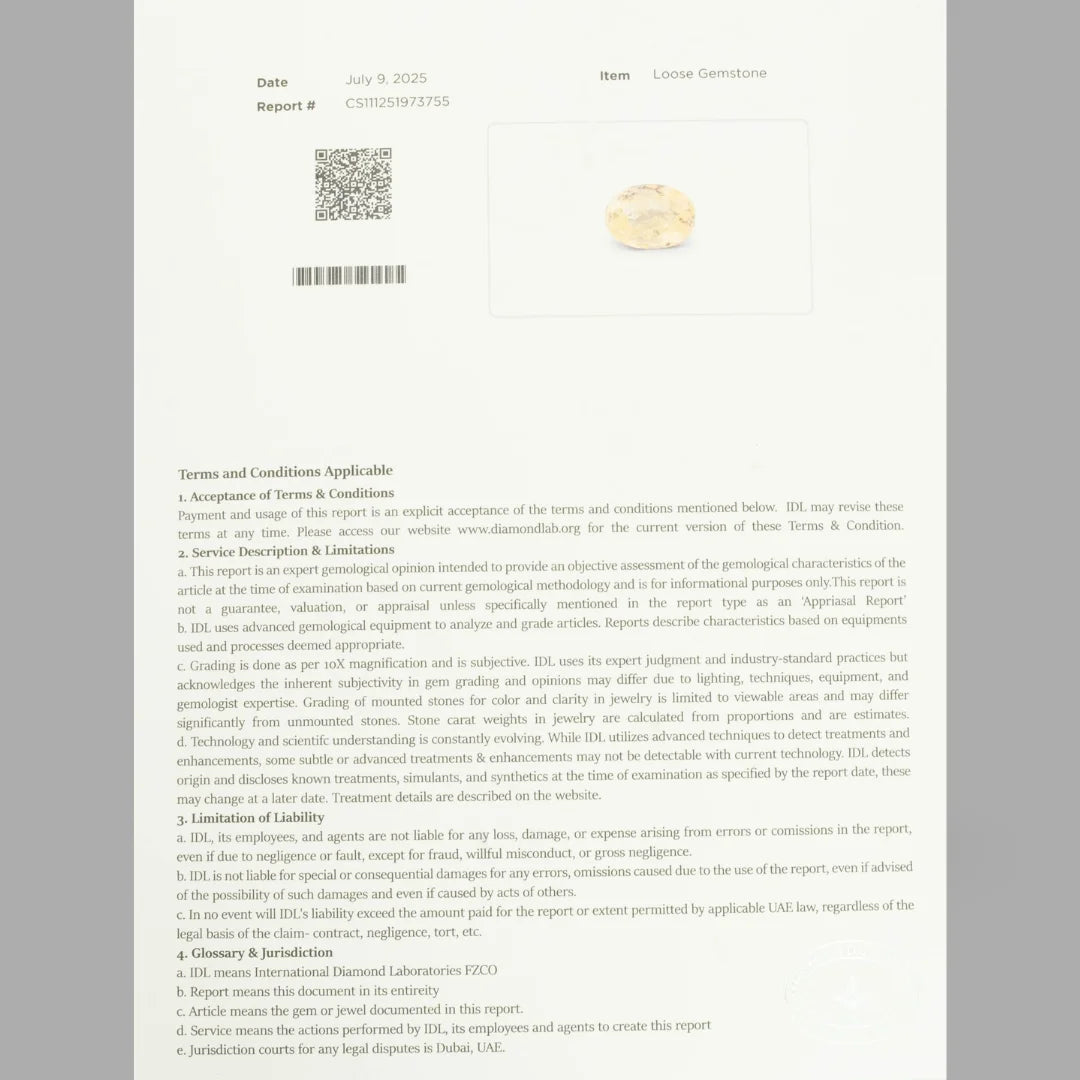 Natural Yellow Sapphire Oval Mixed Cut - 2.23 Carats