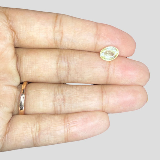 Natural Yellow Sapphire Oval Mixed Cut - 3.00 Carats