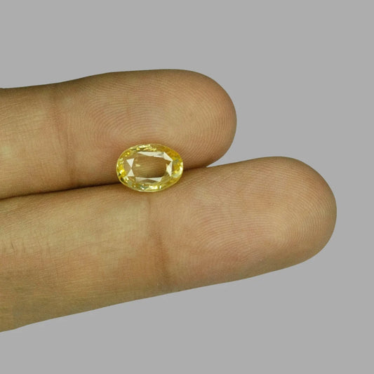 Natural Yellow Sapphire Oval Mixed Cut - 3.52 Carats