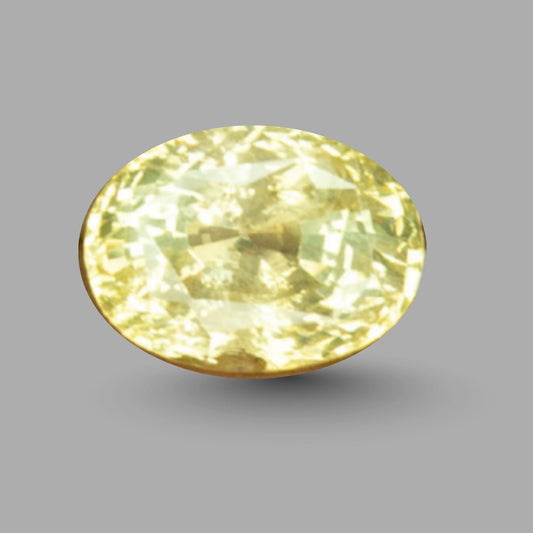 Natural Yellow Sapphire Oval Mixed Cut - 6.19 Carats