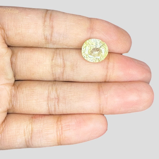Natural Yellow Sapphire Oval Mixed Cut - 6.61 Carats
