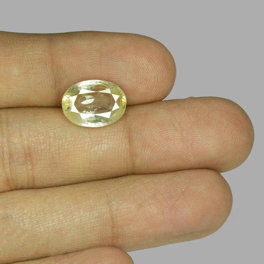 Natural Yellow Sapphire Oval Mixed Cut - 7.96 Carats