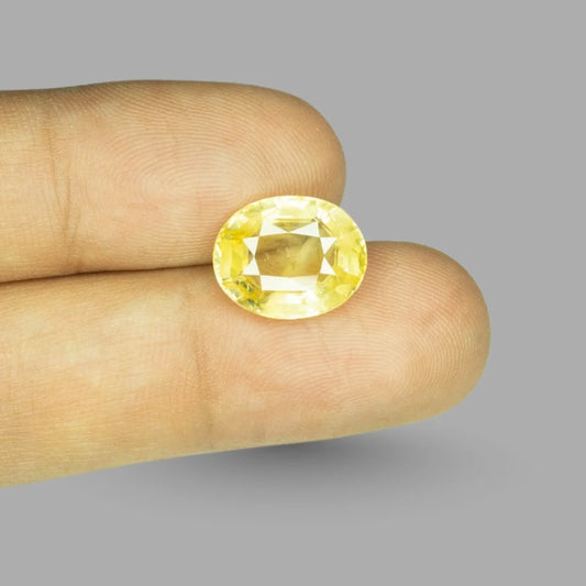 Natural Yellow Sapphire Oval Mixed Cut - 8.44 Carats