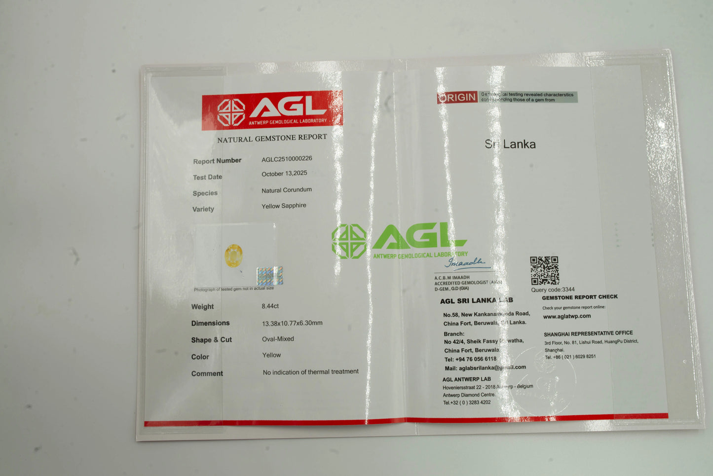 Natural Yellow Sapphire Oval Mixed Cut - 8.44 Carats