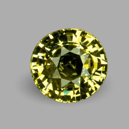 Natural Yellow Sapphire Round - 5.11 Carats