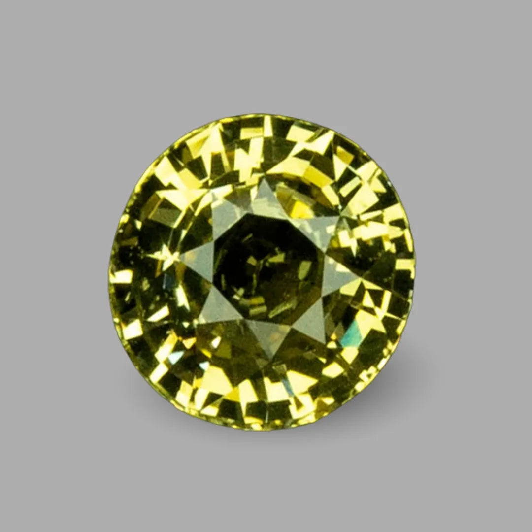 Natural Yellow Sapphire Round - 5.11 Carats