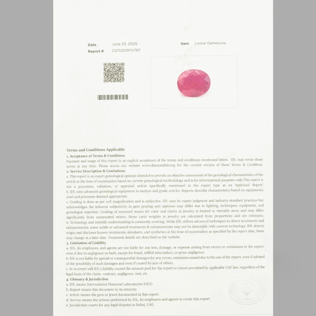 Treated Ruby Oval Mixed Cut - 11.14 Carats