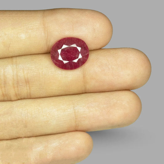 Treated Ruby Oval Mixed Cut - 8.89 Carats