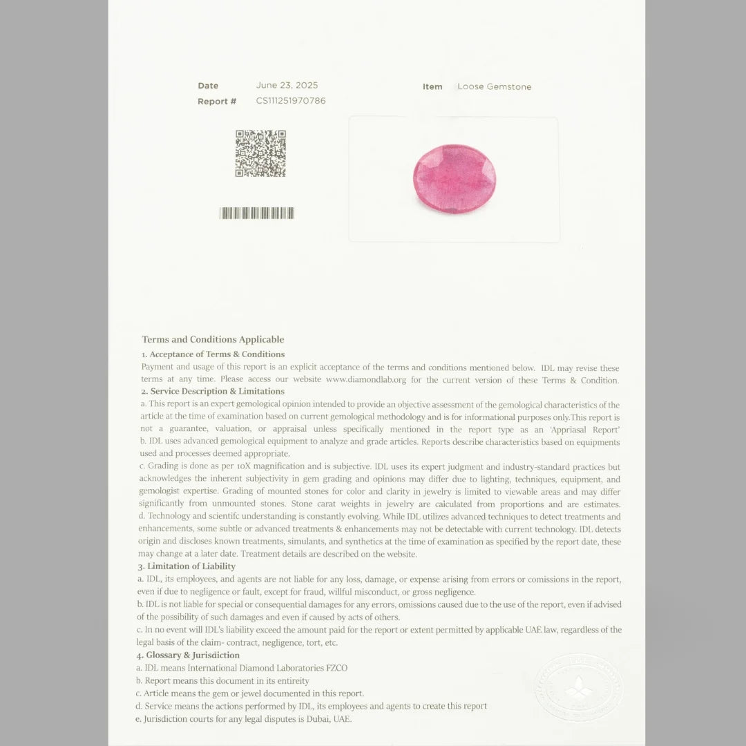 Treated Ruby Oval Mixed Cut - 8.89 Carats