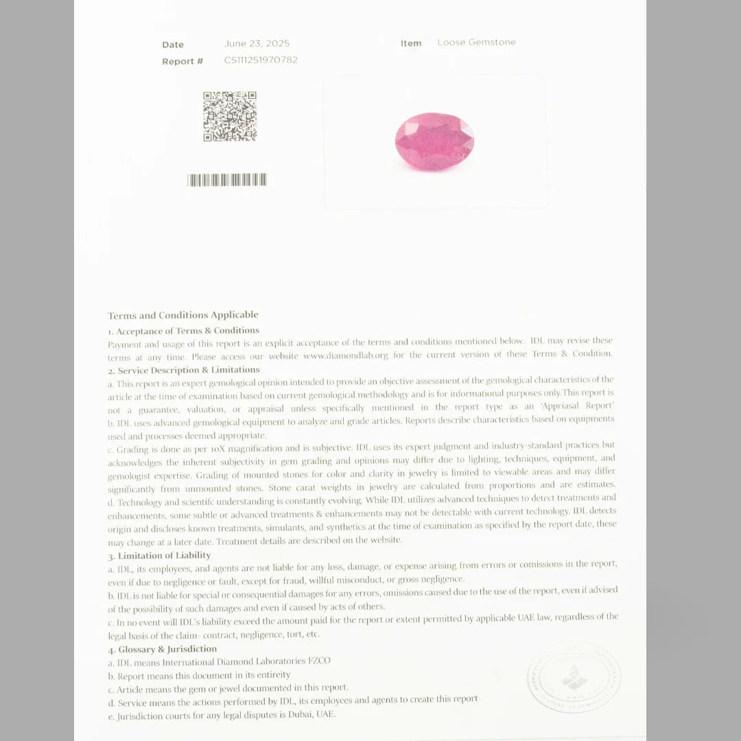 Treated Ruby Oval Mixed Cut - 9.94 Carats