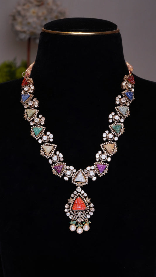 18K Pearl & Emerald Luminous Grace Necklace