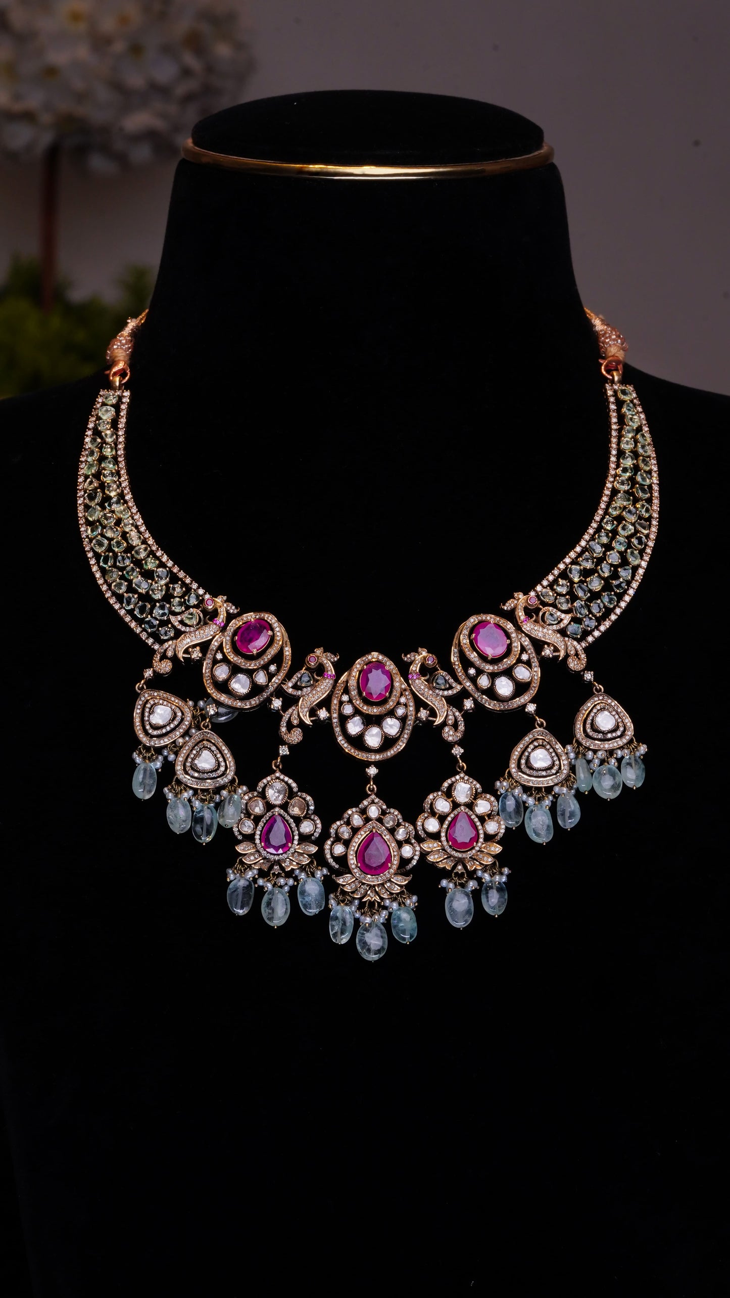 18K Pearl & Ruby Royal Grace Necklace