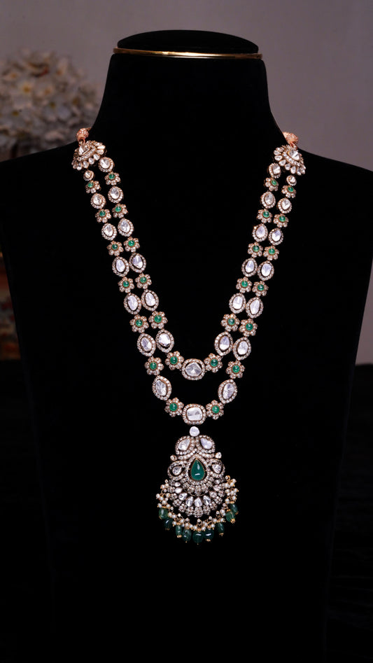 18K Pearl & Emerald Serenity Necklace
