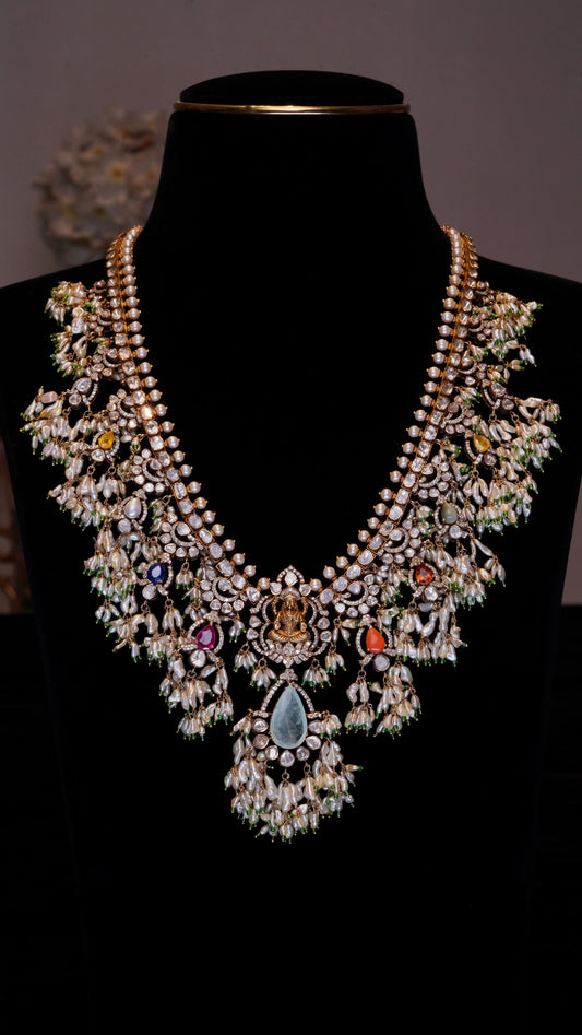 18K Pearl Kundan Royal Elegance Necklace