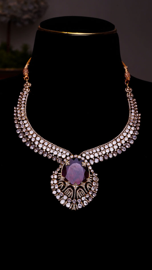18K Tourmaline Prismatic Elegance Necklace