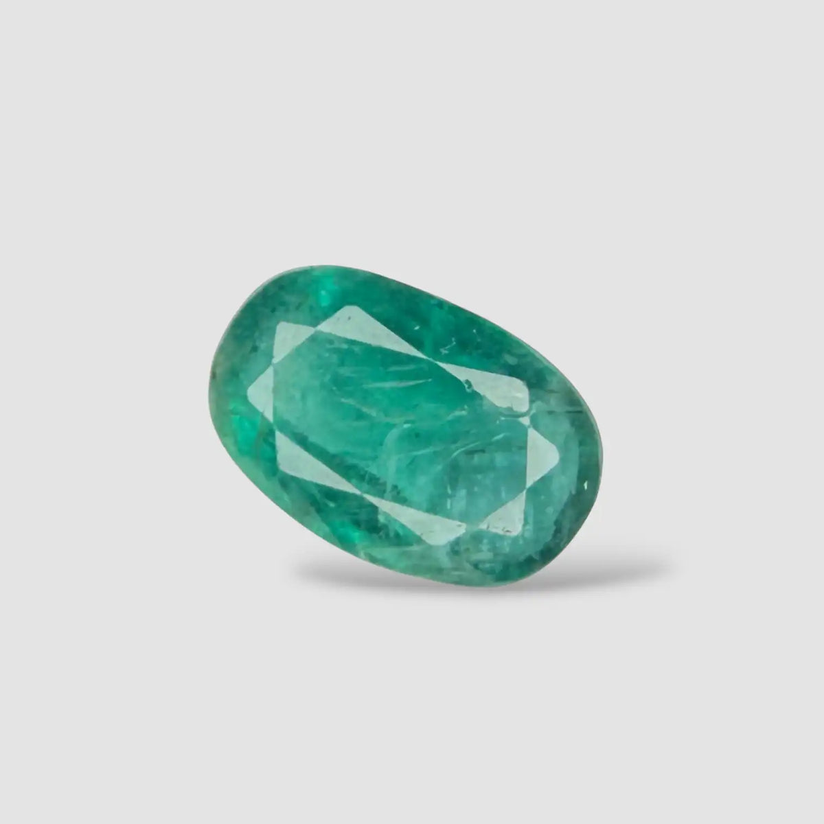 Authentic Emerald Gemstone In Oval Mixed Cut Shape 4.82 Carats 12.90x8.52x6.08mm Size