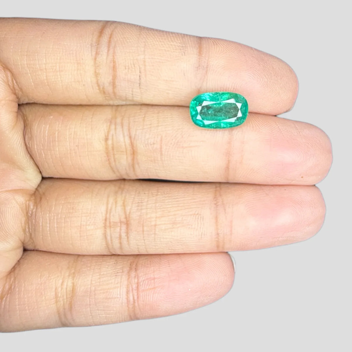 Buy Authentic Emerald Stone In Cushion Mixed Cut Shape 2.68 Carats 11.30x7.19x4.96mm Size