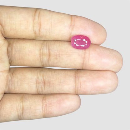 Buy Genuine Natural Ruby - Oval 3.02 Carats 10.64x7.73x4.12mm Size