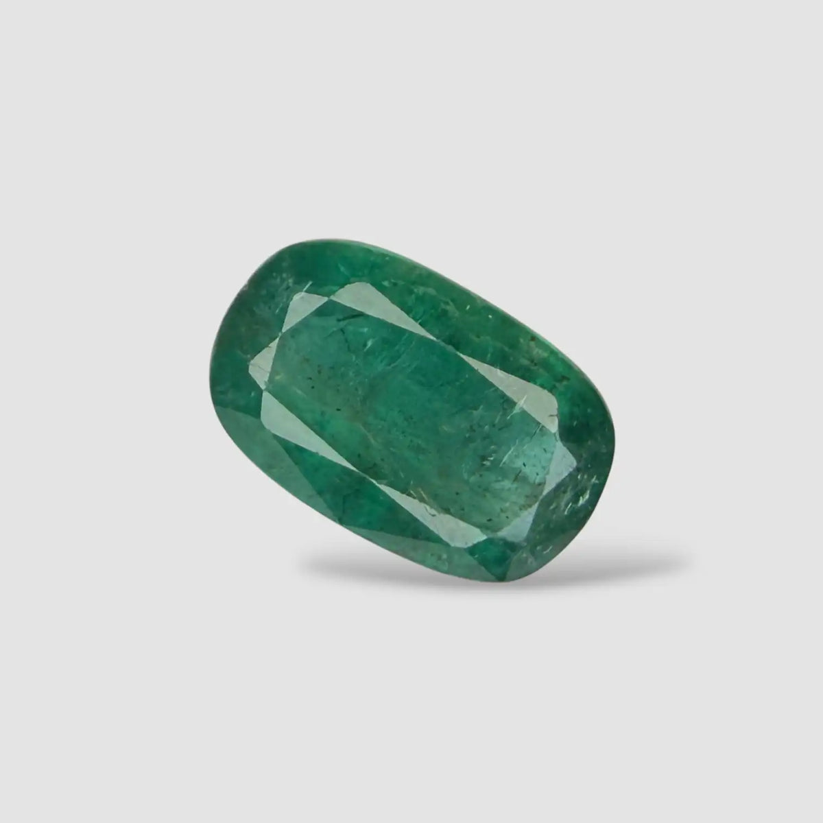 Buy Natural Emerald Gemstone In Cushion Mixed Cut Shape 4.46 Carats 12.76x8.29x5.92mm Size