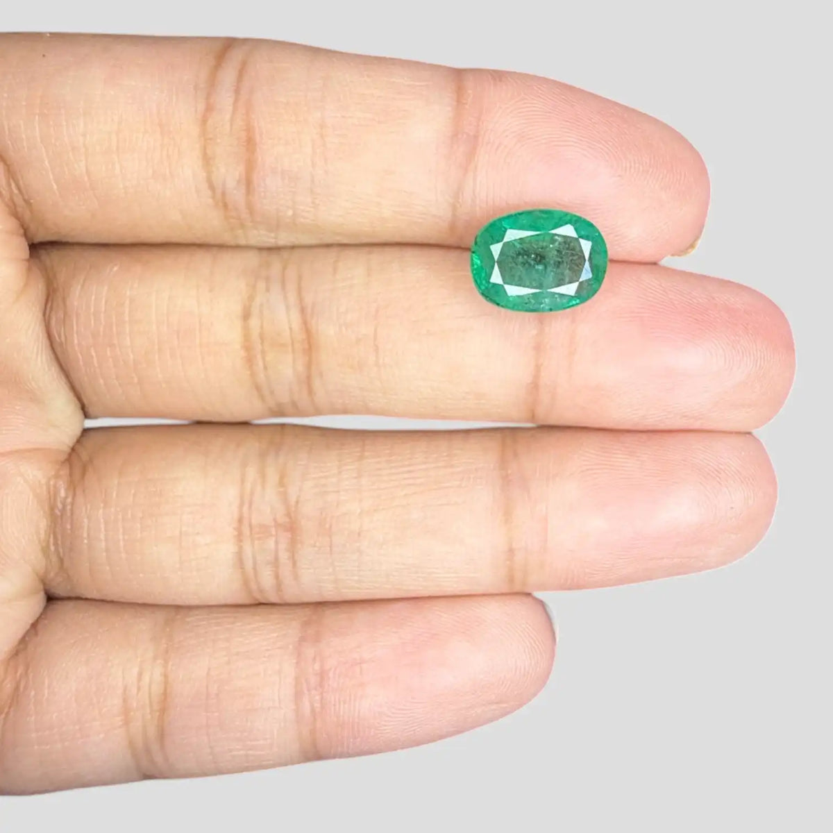 Buy Natural Emerald Gemstone In Oval Mixed Cut Shape 2.76 Carats 10.71x8.11x4.48mm Size