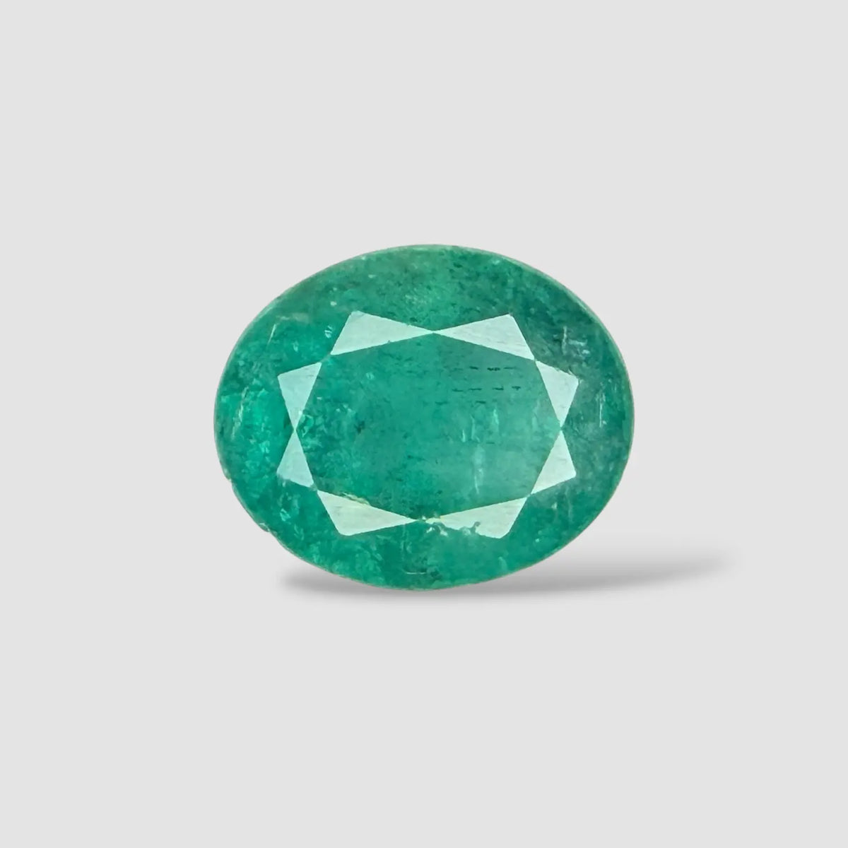 Buy Natural Emerald Gemstone In Oval Mixed Cut Shape 3.74 Carats 11.23x9.23x6.27mm Size