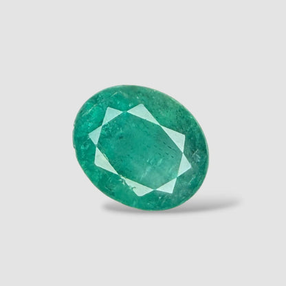 Buy Natural Emerald Gemstone In Oval Mixed Cut Shape 3.74 Carats 11.23x9.23x6.27mm Size