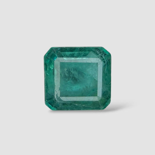 Buy Natural Emerald Gemstone In Sqaure Emerald Cut Shape 3.03 Carats 8.41x8.03x5.25mm Size