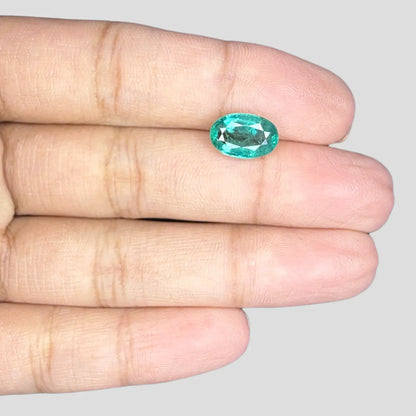 Buy Natural Green Emerald In Oval Mixed Cut Shape 2.22 Carats 10.33x6.68x4.63mm Size