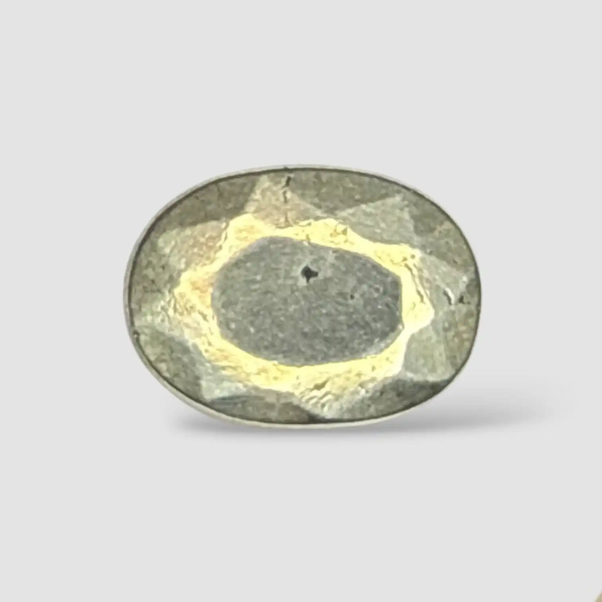Buy Natural Pyrite Gemstone In Oval Shape 9.05 Carats