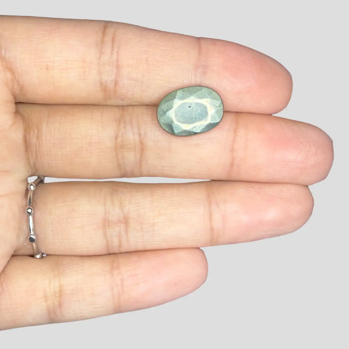 Buy Natural Pyrite Gemstone In Oval Shape 9.05 Carats