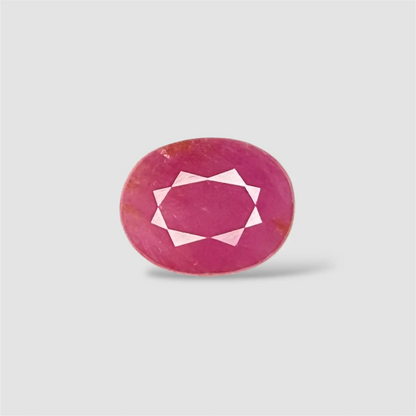 Buy Original Ruby Gemstone - Oval 3.38 Carats 10.22x8.09x4.11mm Size