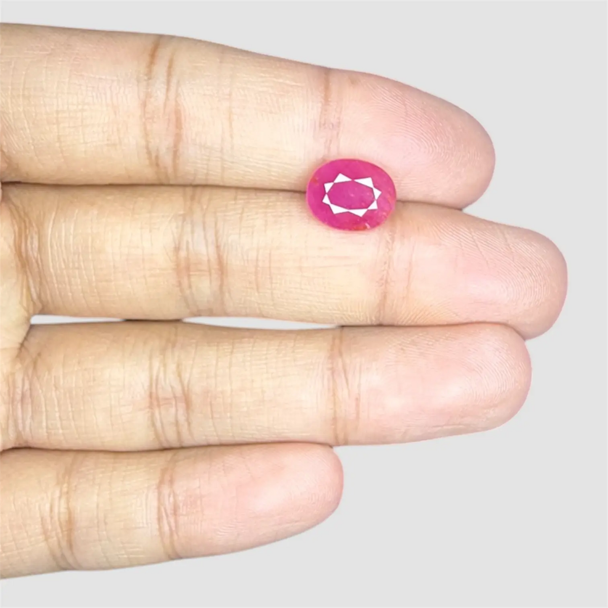 Buy Original Ruby Gemstone - Oval 3.38 Carats 10.22x8.09x4.11mm Size