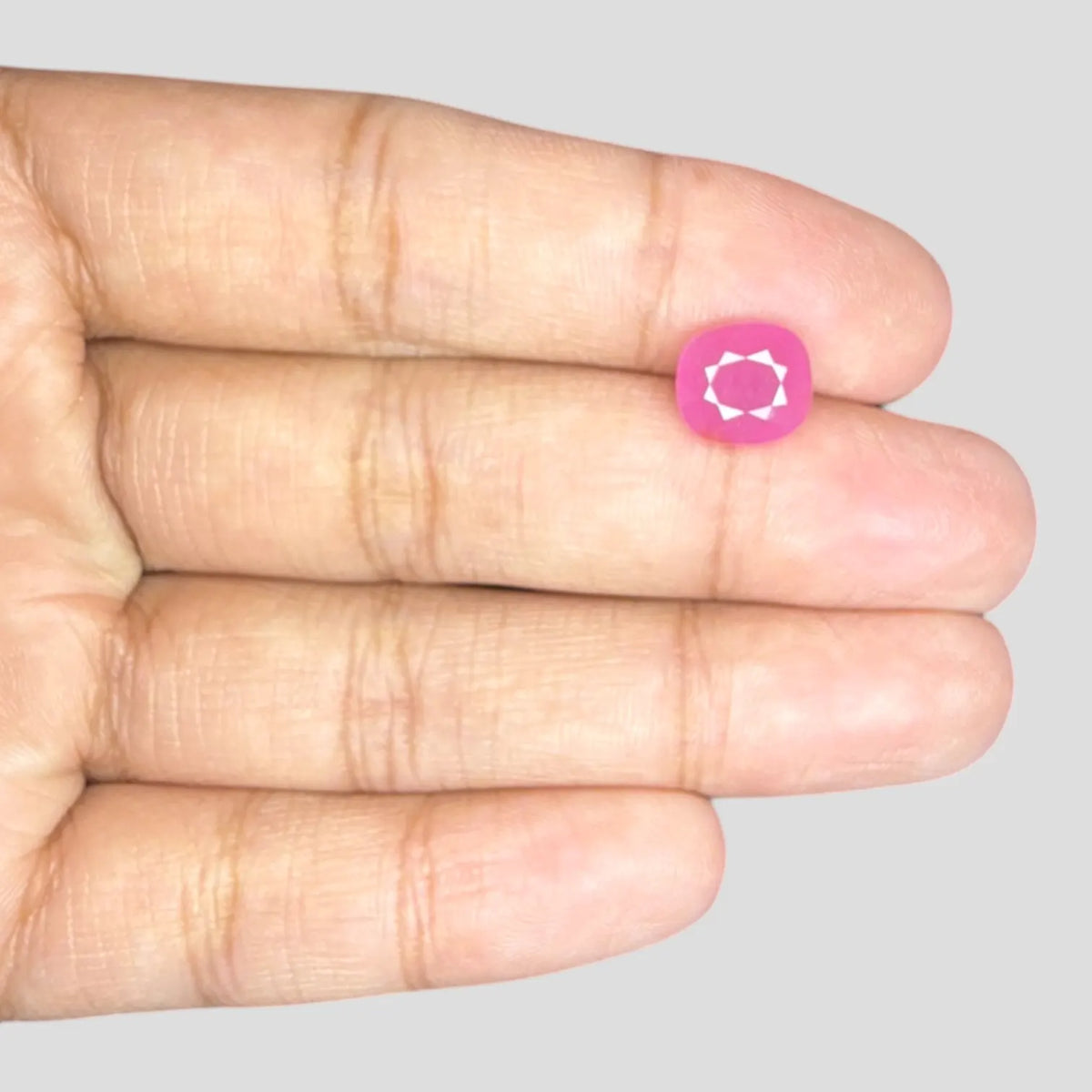 Buy Original Ruby Stone - Cushion 2.82 Carats 8.72x7.97x3.99mm Size