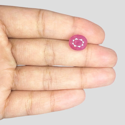 Buy Premium Ruby Gemstone - Oval 5.86 Carats 10.42x8.96x6.50mm Size