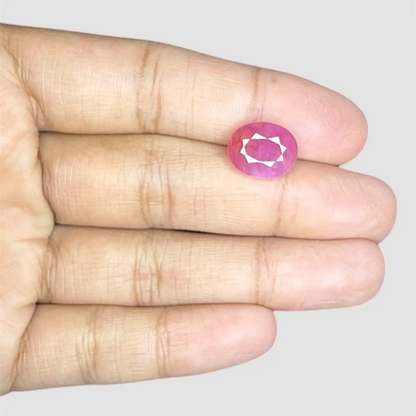 Buy Premium Ruby Gemstone - Oval 5.96 Carats 11.88x9.40x5.47mm Size