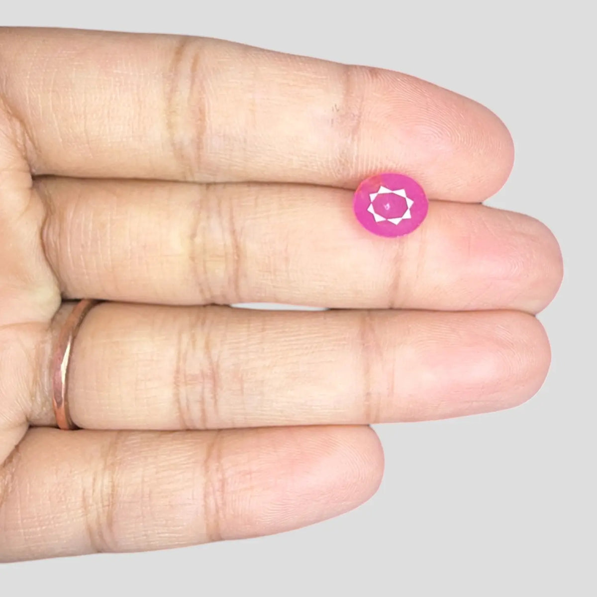Buy Real Ruby Gemstone - Oval 2.76 Carats 8.57x7.56x4.34mm Size