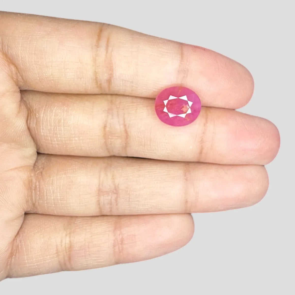 Buy Ruby Gemstone Online - Oval 4.98 Carats 11.24x9.85x4.01mm Size