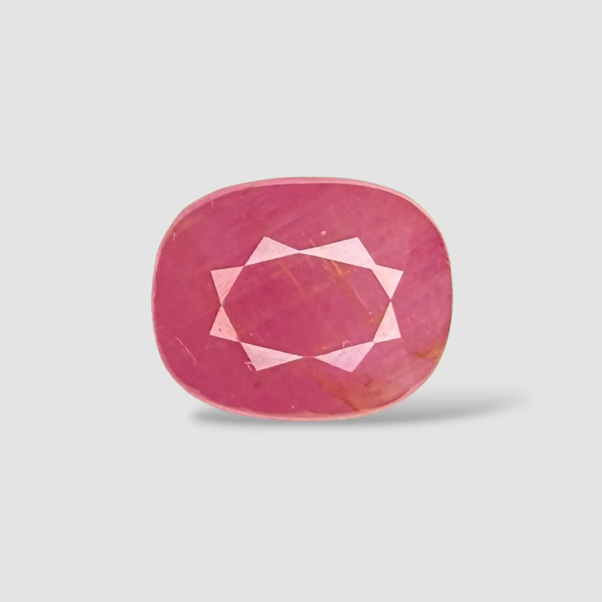 Certified Burma Ruby Gemstone - Cushion 3.95 Carats 9.80x7.99x5.15mm Size