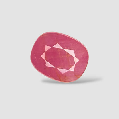 Certified Burma Ruby Gemstone - Cushion 3.95 Carats 9.80x7.99x5.15mm Size