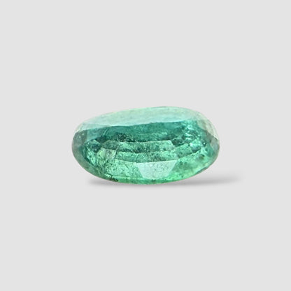 Fine Quality Emerald Gemstone In Oval Mixed Cut Shape 3.07 Carats 12.18x8.77x4.33mm Size