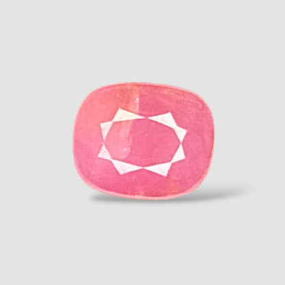 Genuine Bumra Ruby Gemstone - Cushion 2.76 Carats 8.88x7.31x4.82mm Size